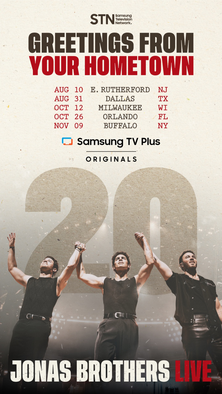 Jonas Brothers Live Exclusively on Samsung TV Plus