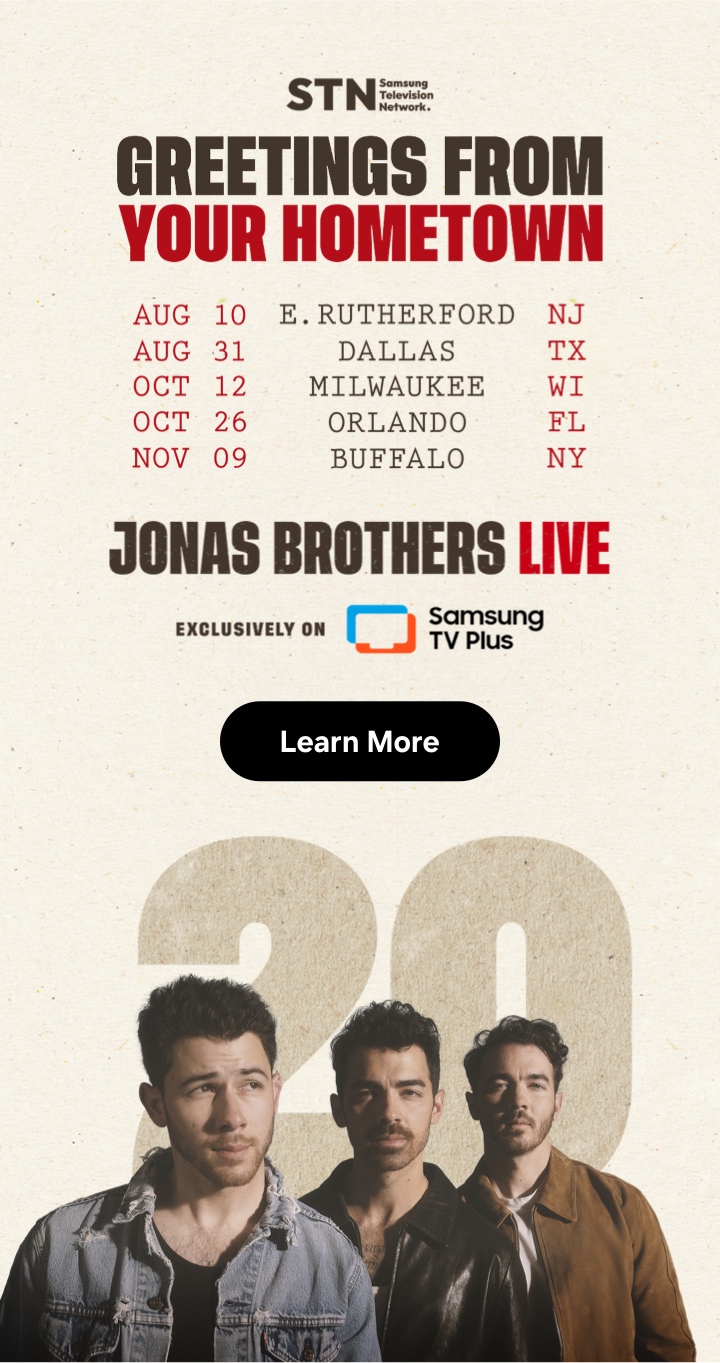 Jonas Brothers Live Exclusively on Samsung TV Plus